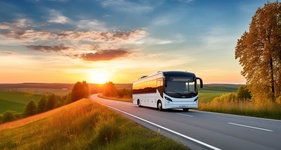 Group transportation motorcoach to Denver airport in Downtown Denver, CO 